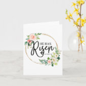 Hij heeft Matthew 286 Flora Christelijk Pasen Kaart (Gele Bloem)