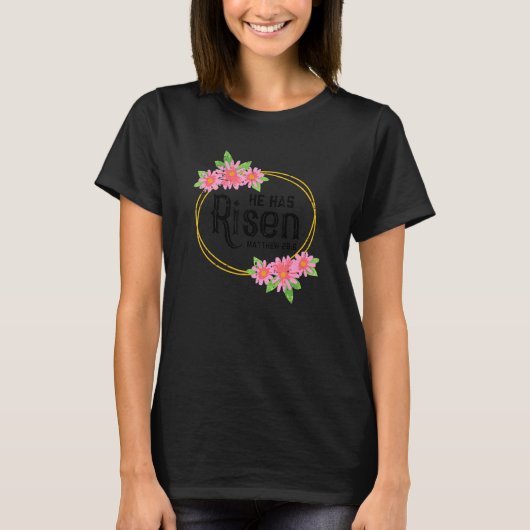 Hij heeft Matthew 286 Paasherstel T-shirt (Voorkant)