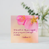 Hij heeft mij Christelijk Floral Inspirerend gezeg (Staand voorkant)