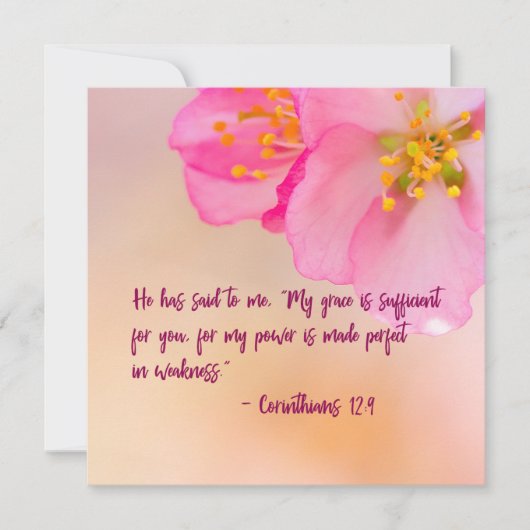 Hij heeft mij Christelijk Floral Inspirerend gezeg (Voorkant)