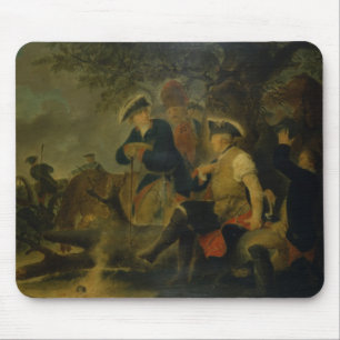 Hij heeft niet veel kanonballen gezien. muismat