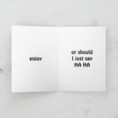 HIJ HEEFT OF HA VOOR UW 50e MAKELDAG Kaart (Binnen)