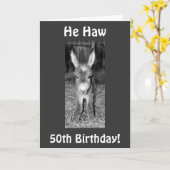 HIJ HEEFT OF HA VOOR UW 50e MAKELDAG Kaart (Gele Bloem)