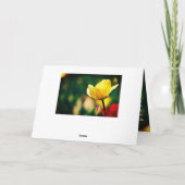 Hij heeft RISEN Bible Verse Tulips Paastijd Feestdagen Kaart (Achterkant)