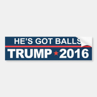 Hij heeft Trump 2016 Bumpersticker