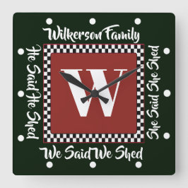 HIJ HEEFT ZEGD DAT WE DE SLOT HEBBEN GESCHRAPT. VIERKANTE KLOK