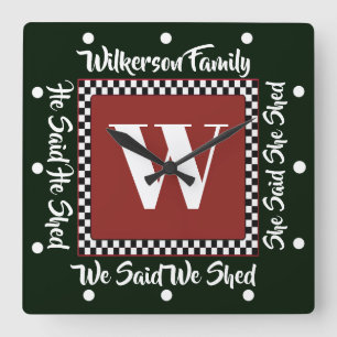 HIJ HEEFT ZEGD DAT WE DE SLOT HEBBEN GESCHRAPT. VIERKANTE KLOK