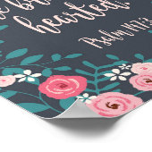 Hij heelt de gebroken gehoorzame Psalm 147:3 Poster (Hoek)