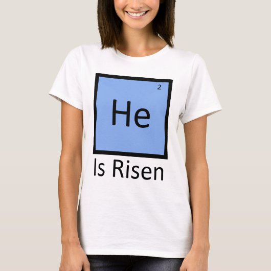 Hij (Helium) Is Opgewekt T-shirt (Voorkant)