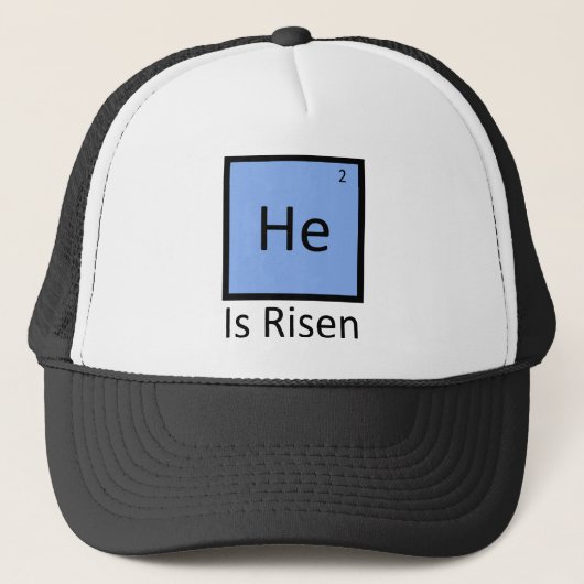 Hij (Helium) Is Opgewekt Trucker Pet (Voorkant)