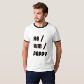 Hij Hem Papa T-shirt (Voorkant volledig)