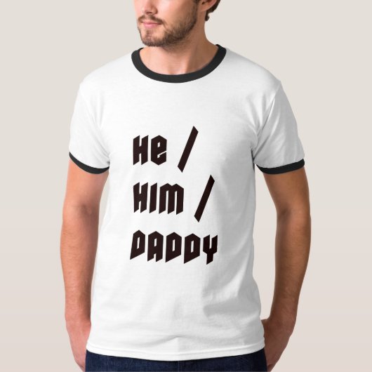 Hij Hem Papa T-shirt (Voorkant)