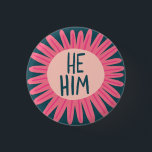 HIJ/HEM Pronouns Flower Pride Handlettered Ronde Button 3,2 Cm<br><div class="desc">Decoreer je outfit met deze coole kunstknop. Het is een geweldig cadeau! U kunt het aanpassen en tekst ook toevoegen. Bekijk mijn winkel voor veel meer kleuren en patronen! Laat me weten of je ook iets op maat wilt.</div>