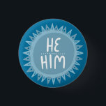 HIJ/HEM Pronouns Sun Pride Handlettered Blue Ronde Button 3,2 Cm<br><div class="desc">Decoreer je outfit met deze coole kunstknop. Het is een geweldig cadeau! U kunt het aanpassen en tekst ook toevoegen. Bekijk mijn winkel voor veel meer kleuren en patronen! Laat me weten of je ook iets op maat wilt.</div>