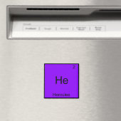 Hij - Hercules Funny Chemistry Element Symbol T-sh Magneet (Insitu (Vaatwasser))