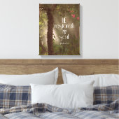 Hij herstelt mijn Bijbelse Bijbel Schrift van de S Canvas Afdruk (Insitu (Slaapkamer))