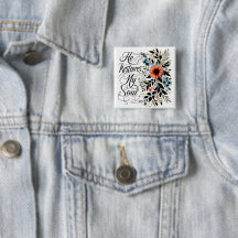 Hij herstelt mijn bloemige schil