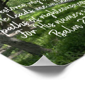 Hij herstelt mijn Poster van de Bijbel van de Bijb (Hoek)