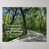 Hij herstelt mijn Poster van de Bijbel van de Bijb (Voorkant)