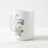 Hij herstelt mijn sol koffiemok (Voorkant links)