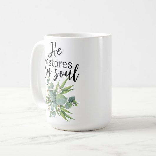 Hij herstelt mijn sol koffiemok (Voorkant links)