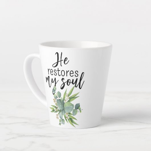 Hij herstelt mijn sol latte mok (Linkerhoek)