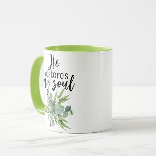 Hij herstelt mijn sol mok (Voorkant links)