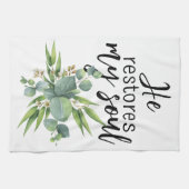 Hij herstelt mijn sol theedoek (Horizontaal)