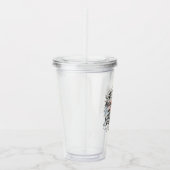 Hij herstelt mijn ziel in bloei acryl drinkbeker (Rechts)