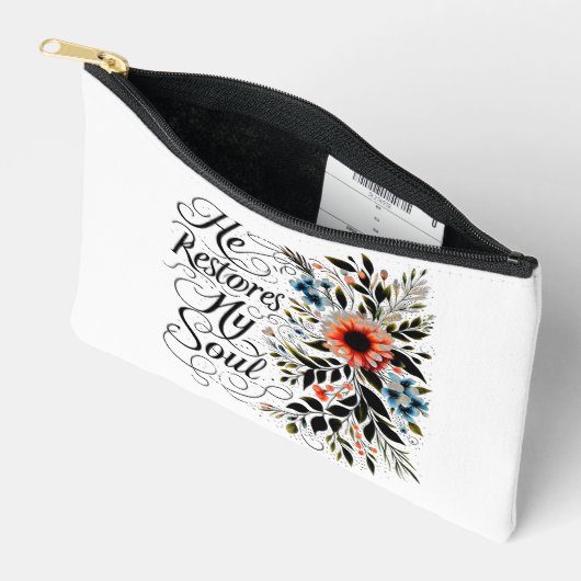 Hij herstelt mijn ziel in bloei etui (Open)