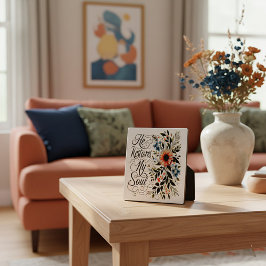 Hij herstelt mijn ziel in bloei fotoplaat