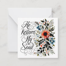 Hij herstelt mijn ziel in bloei
