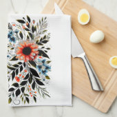 Hij herstelt mijn ziel in bloei theedoek (Quarter Fold)