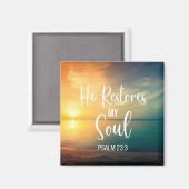 Hij herstelt mijn ziel magneet (Voorkant / Achterkant)