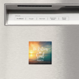 Hij herstelt mijn ziel magneet