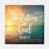 Hij herstelt mijn ziel magneet (Voorkant)