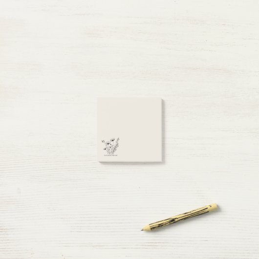 Hij Herstelt Mijn Ziel Minimalistisch Ontwerp Post-it® Notes (Op bureau)