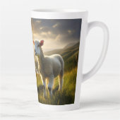 Hij herstelt mijn zielenlam latte mok (Rechts)