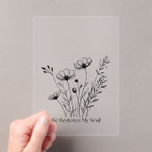 Hij herstelt mijn zielminimalistische ontwerp acryl uitnodigingen (Insitu (Draagbaar))