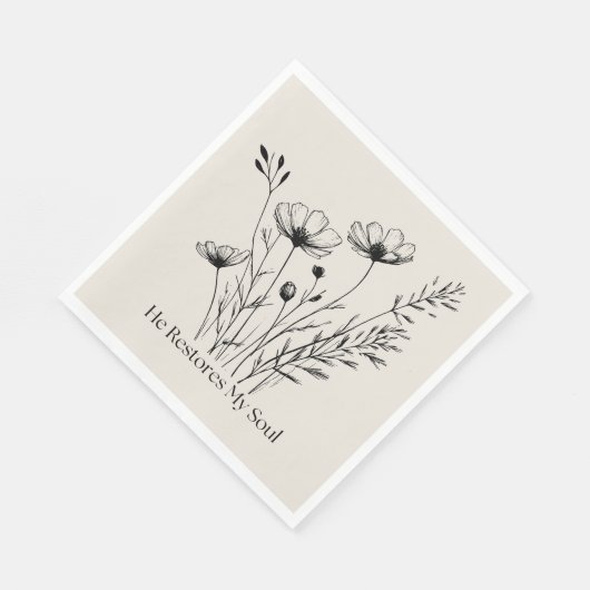 Hij herstelt mijn zielminimalistische ontwerp servet (Hoek)