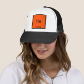 Hij - Herzog Funny Chemistry Element Symbool T-Shi Trucker Pet (In situ)