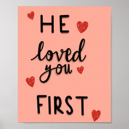 Hij hield eerst van je poster