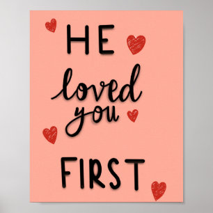 Hij hield eerst van je poster