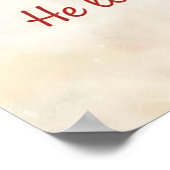 Hij hield eerst van mij – 1 Johannes 4:19 Waterver Poster (Hoek)