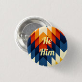 Hij/hij Gender Pronoun Pin Ronde Button 3,2 Cm (Voorkant /achterkant)