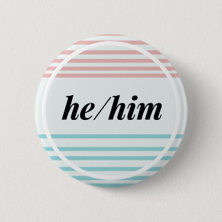 Hij/him Gender Pronoun Button Diversiteit LGBTQ Pr