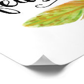 Hij Hoesje jullie kunst afdrukken Poster (Hoek)