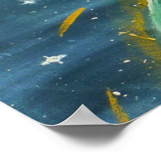 HIJ HOND DE ZON EN DE MOON POSTER (Hoek)