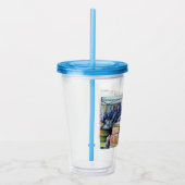 Hij hoorde wat ik zag acryl drinkbeker (Rechts)