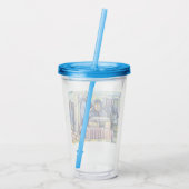 Hij hoorde wat ik zag acryl drinkbeker (Achterkant)